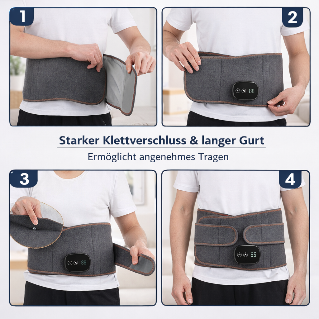 Illustration von Infrarot und rotem Licht das in verschiedene Haut und Gewebeschichten eindringt und Vorteile wie bessere Durchblutung Schmerzlinderung und Regeneration tiefer Strukturen zeigt